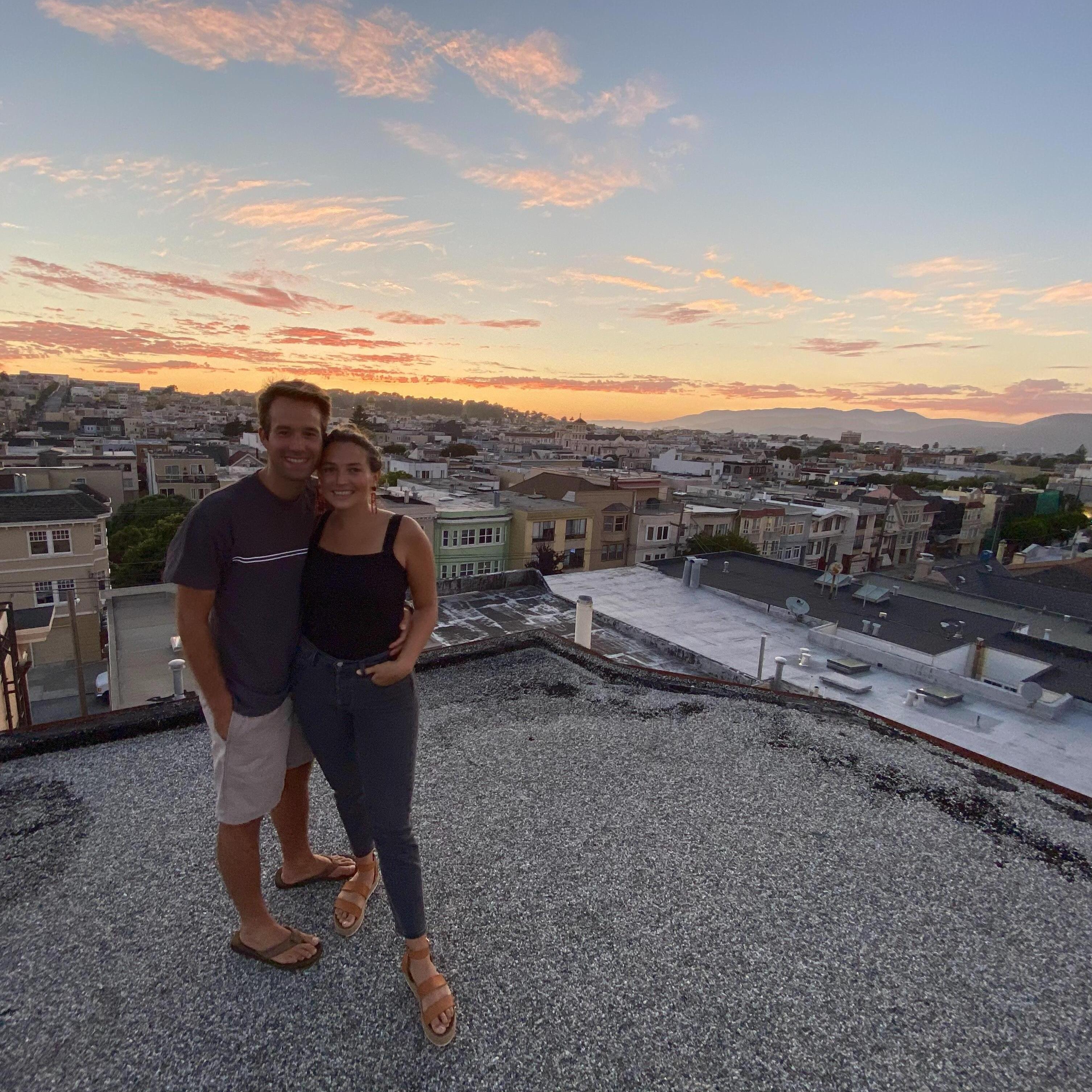 From our roof in SF!