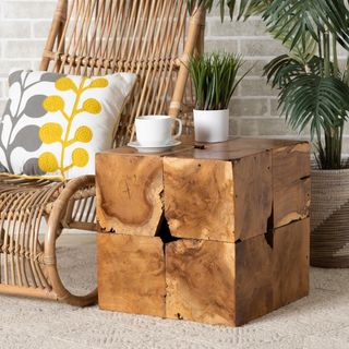 Eldora Rustic Transitional End Table
