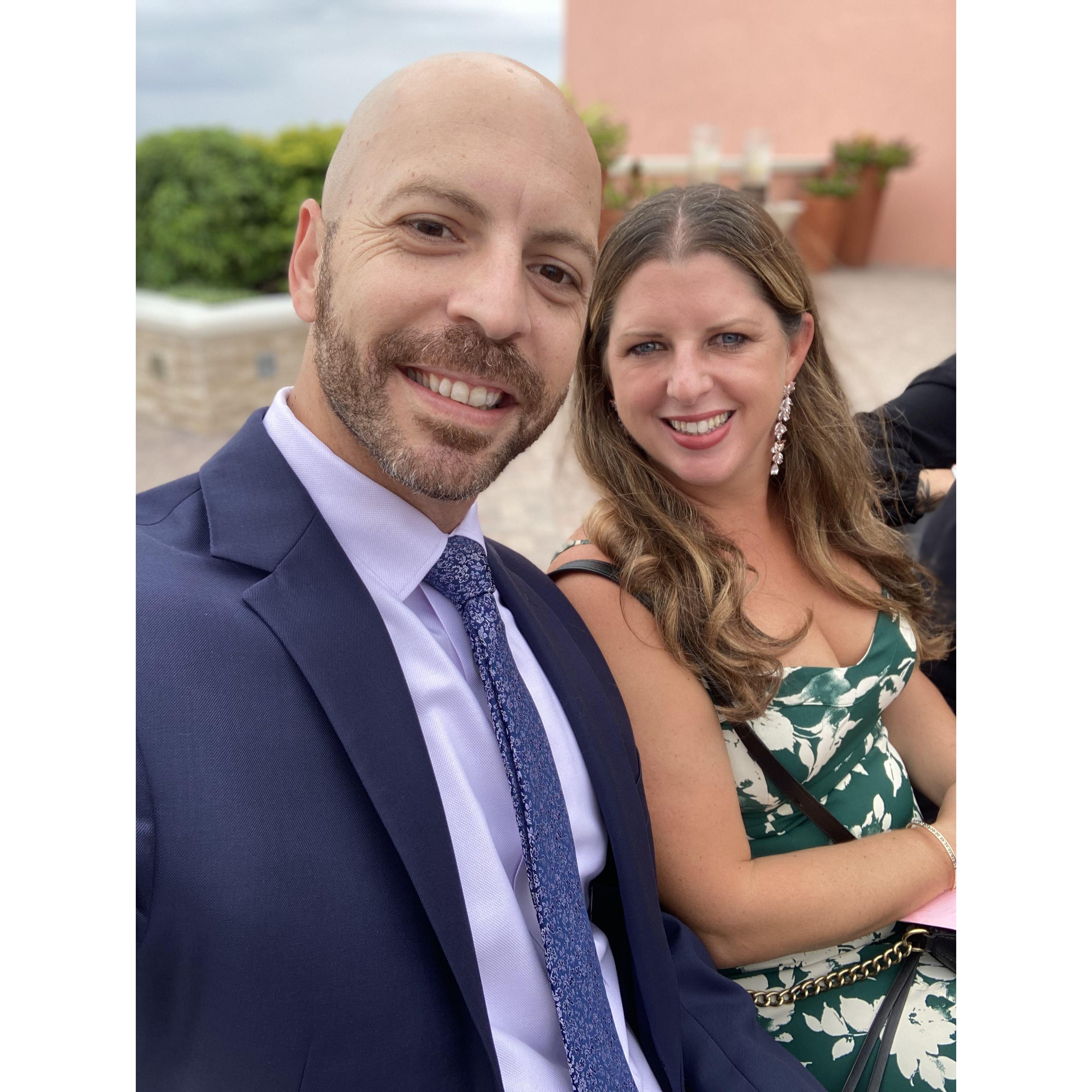 Attending our first wedding together!