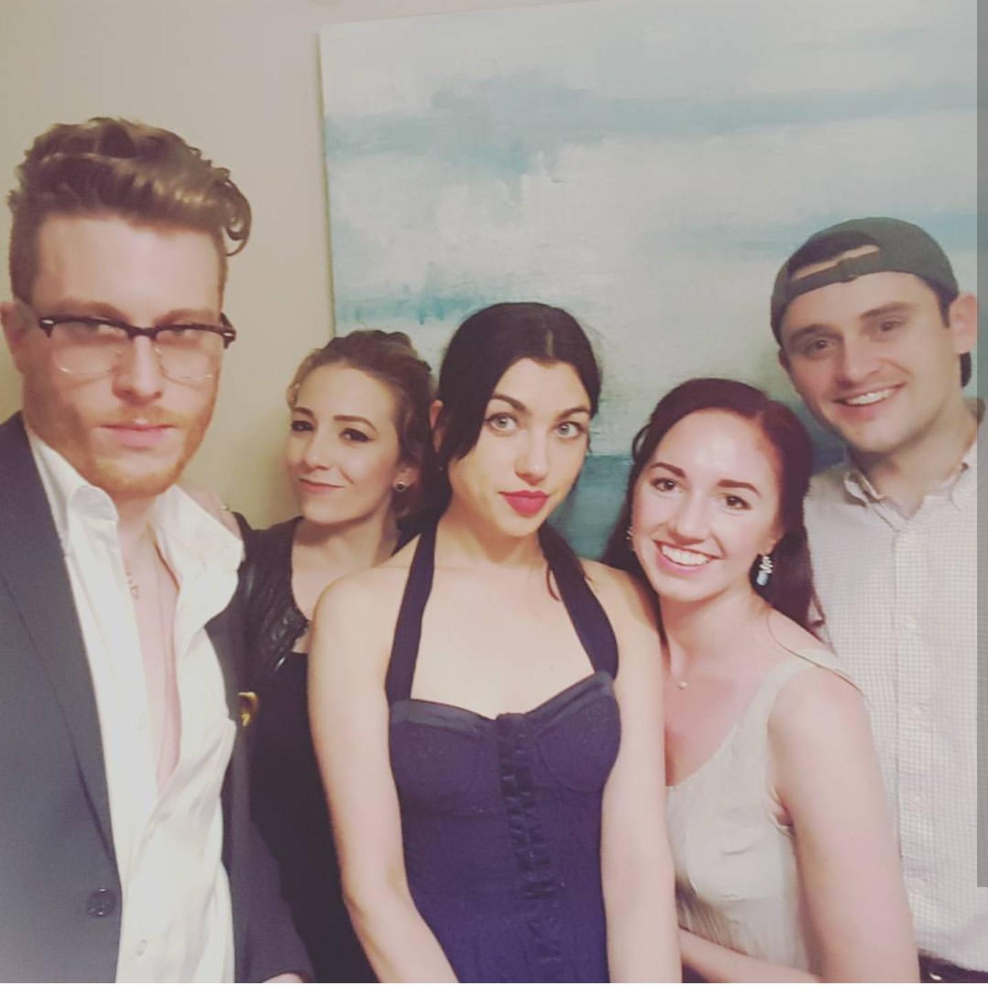 This was taken at a murder mystery party I hosted with some of the bridal party!