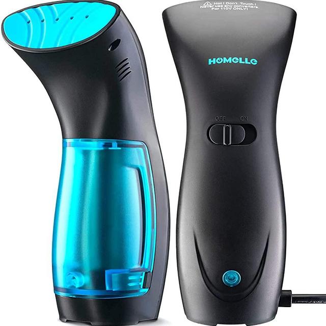 Travel Steamer for Clothes Handheld Garment Mini Steamer – Portable Steam Iron Fabric Wrinkles Remover – 25s Fast Heat-up – 120ml Water Tank – 950W – 360° Anti-Leak Ironing Pump System (Black)