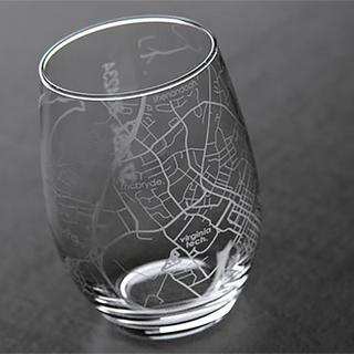 College Town Stemless Wine Glass, Set of 2