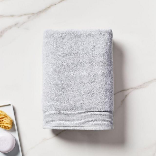 Organic Luxe Fibrosoft Towel, Bath Towel, Gray Sky Melange