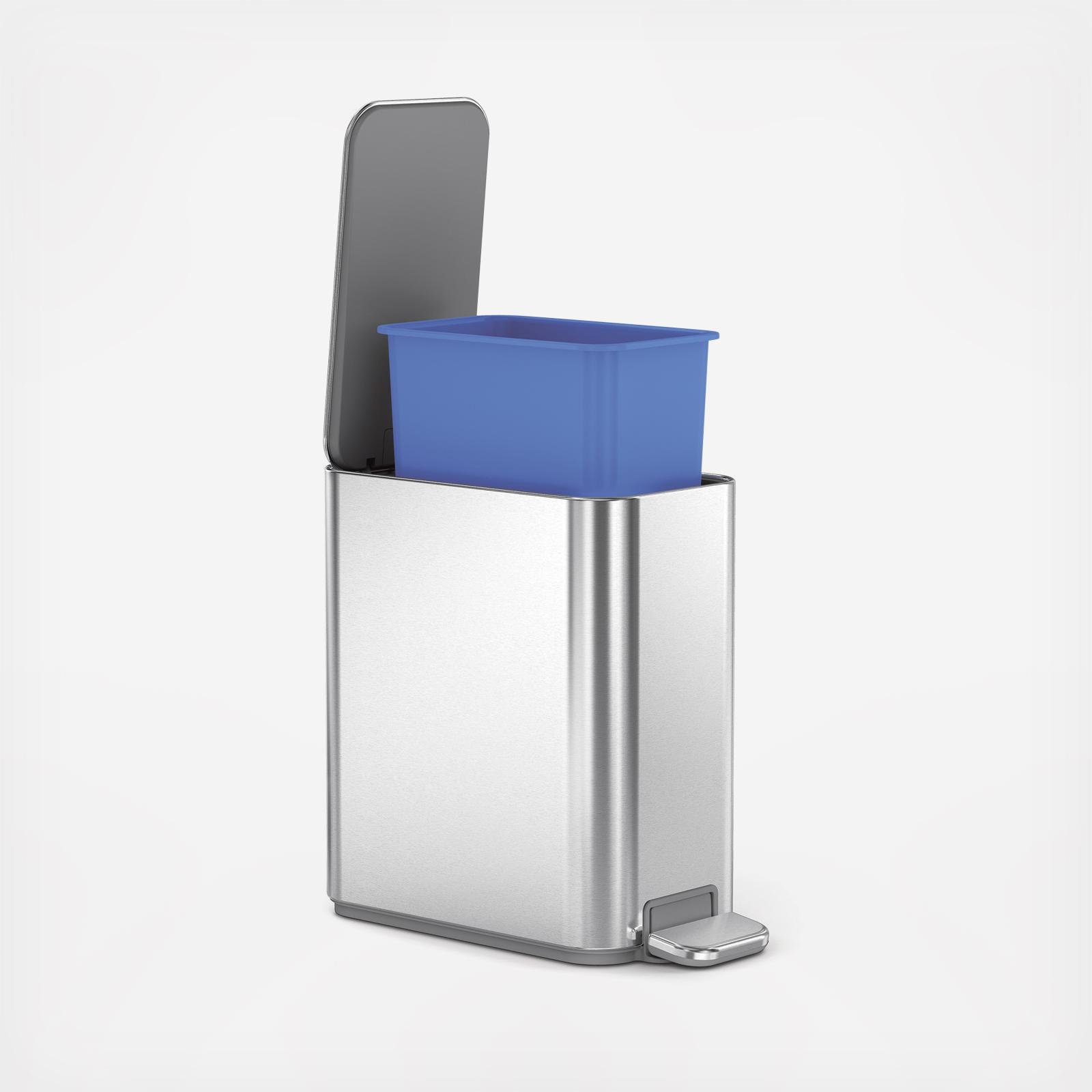 simplehuman, Small Bathroom Trash Can with Lid & Waste Basket | Zola