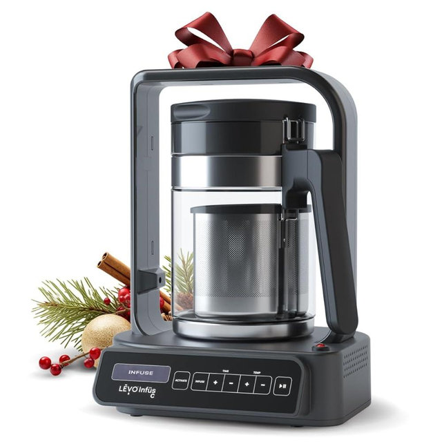 LEVO C - Large Batch Herbal Oil Infusion Machine - Botanical Extractor - Herb Decarboxylator & Oil Infuser - Edible Infusion Maker - For Infused Gummies, Tinctures, Brownies & More - Licorice Black