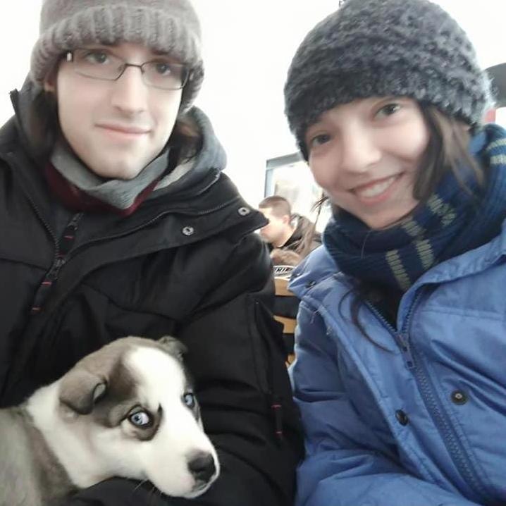 Quebec, Canada of February 2020! We had the pleasure of meeting Perle - a future dogsledding husky puppy - before taking off on our own dogsledding adventure! It was 9 degrees!