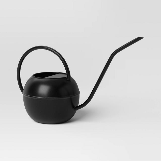 1gal Iron Outdoor Watering Can with Powder Coat Finish Black - Threshold™