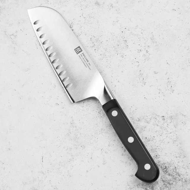 ZWILLING Pro 5.5" Hollow Edge Wide Santoku Knife