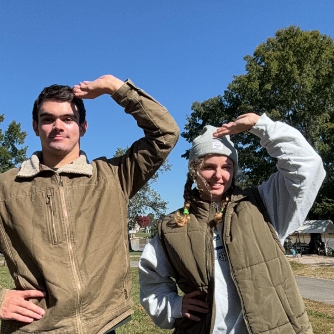 October 20, 2024. Abby and Whit’s camping trip! Abby drove down 3 hours after a dive meet and got in at 11pm just to leave the next afternoon. Luckily Whit got there early to set up camp!