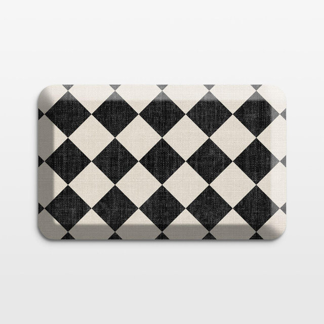 Gel Pro Diamond Black Comfort Kitchen Mat, 20x32"