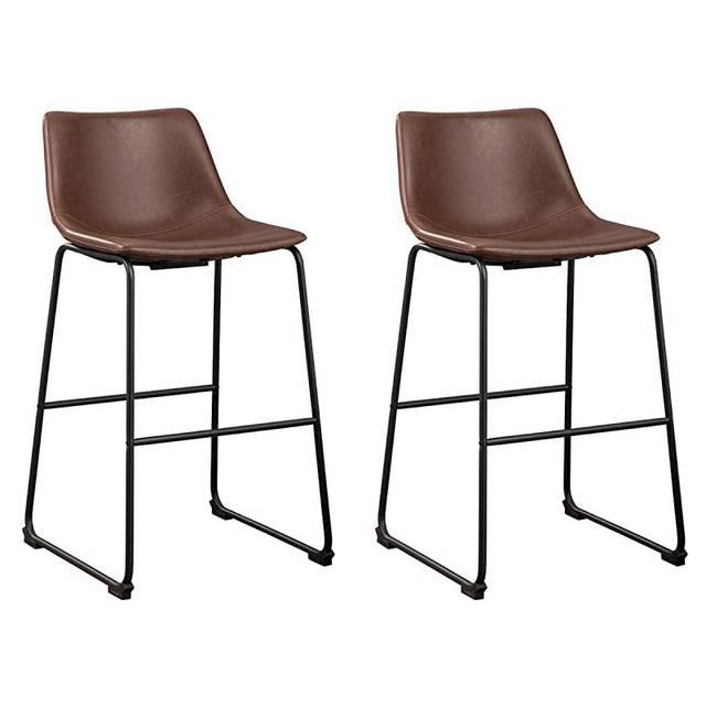 Signature Design by Ashley Centiar Pub Height Bar Stool, Brown