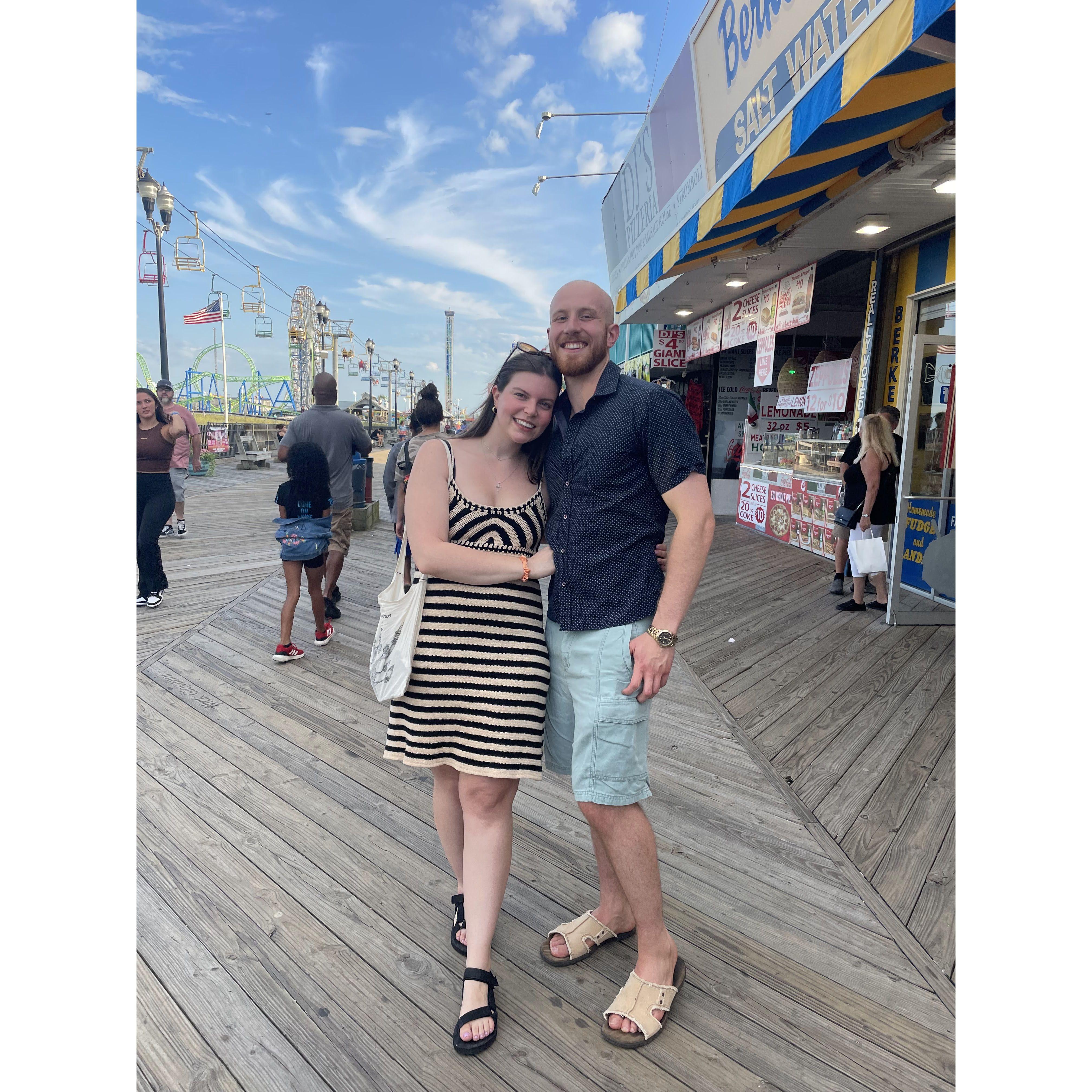 Despite not enjoying the heat, Marcy loves the boardwalk. She is grateful to be marrying into a Shore family! ;-)