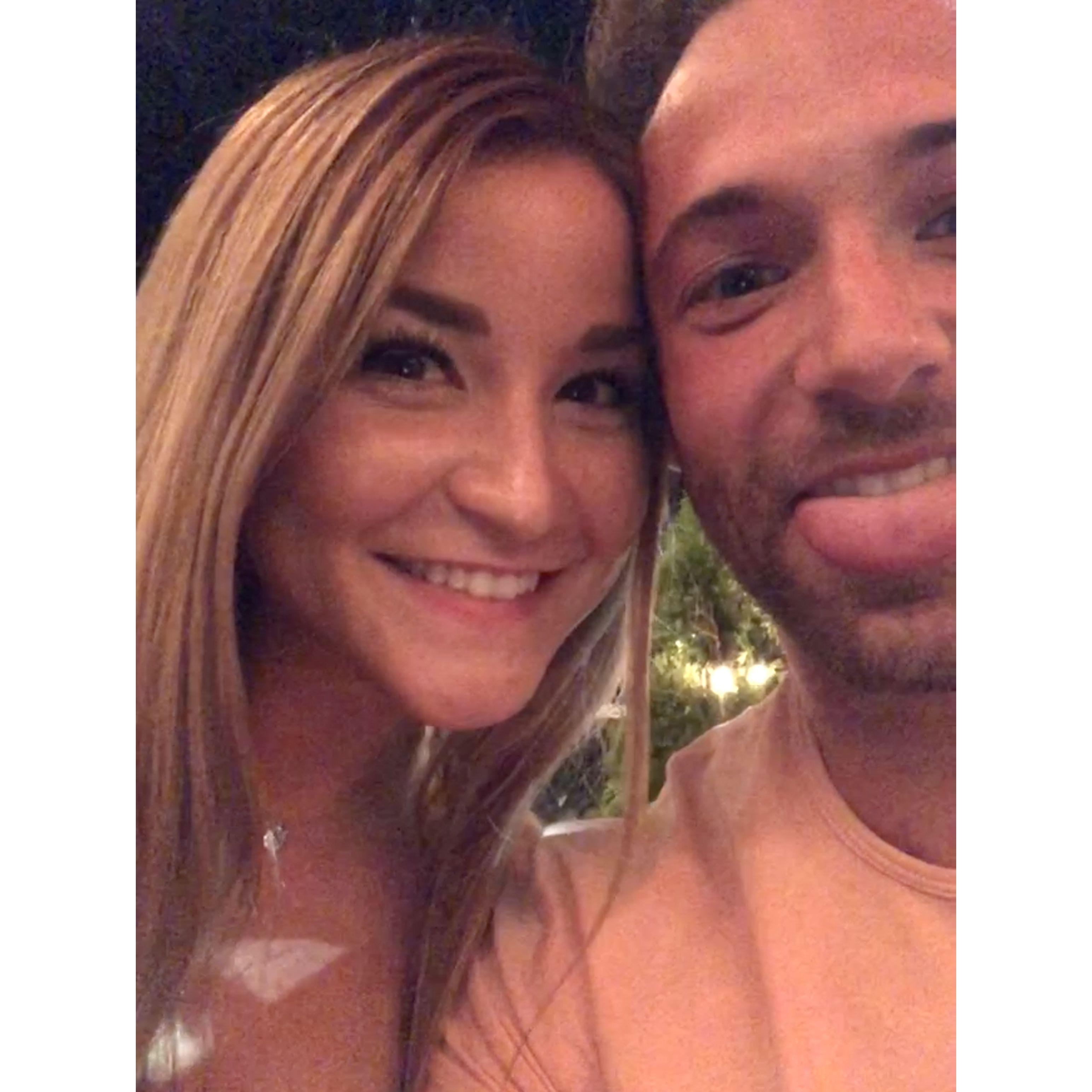 June 2020, our first bar outing together!