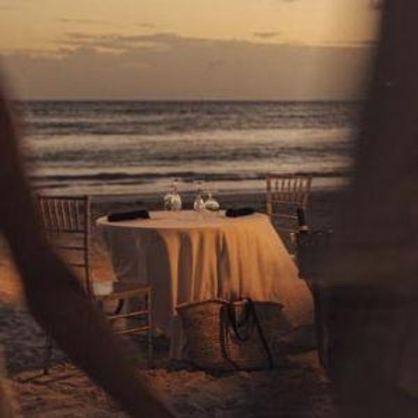 Private Candlelight Dinner on our Honeymoon