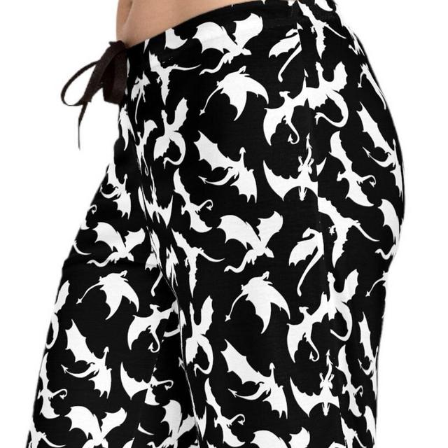 Dragon Print Women's Pajama Pants | Bookish Merch, Booktok Merch, Book Lovers Gifts | Dragon Gifts | Plus Size Goth Clothing
