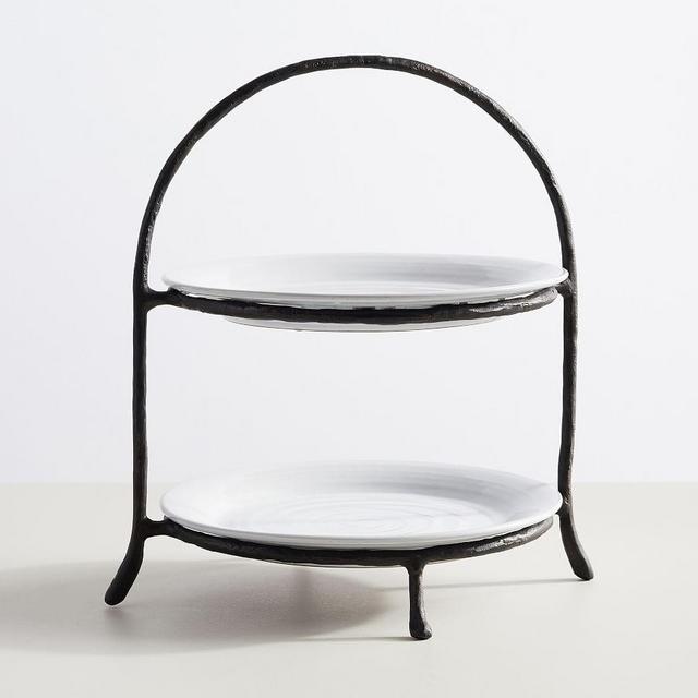 Quinn Stoneware Tiered Stand