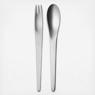 Arne Jacobsen Stainless Steel Matte Salad Servers