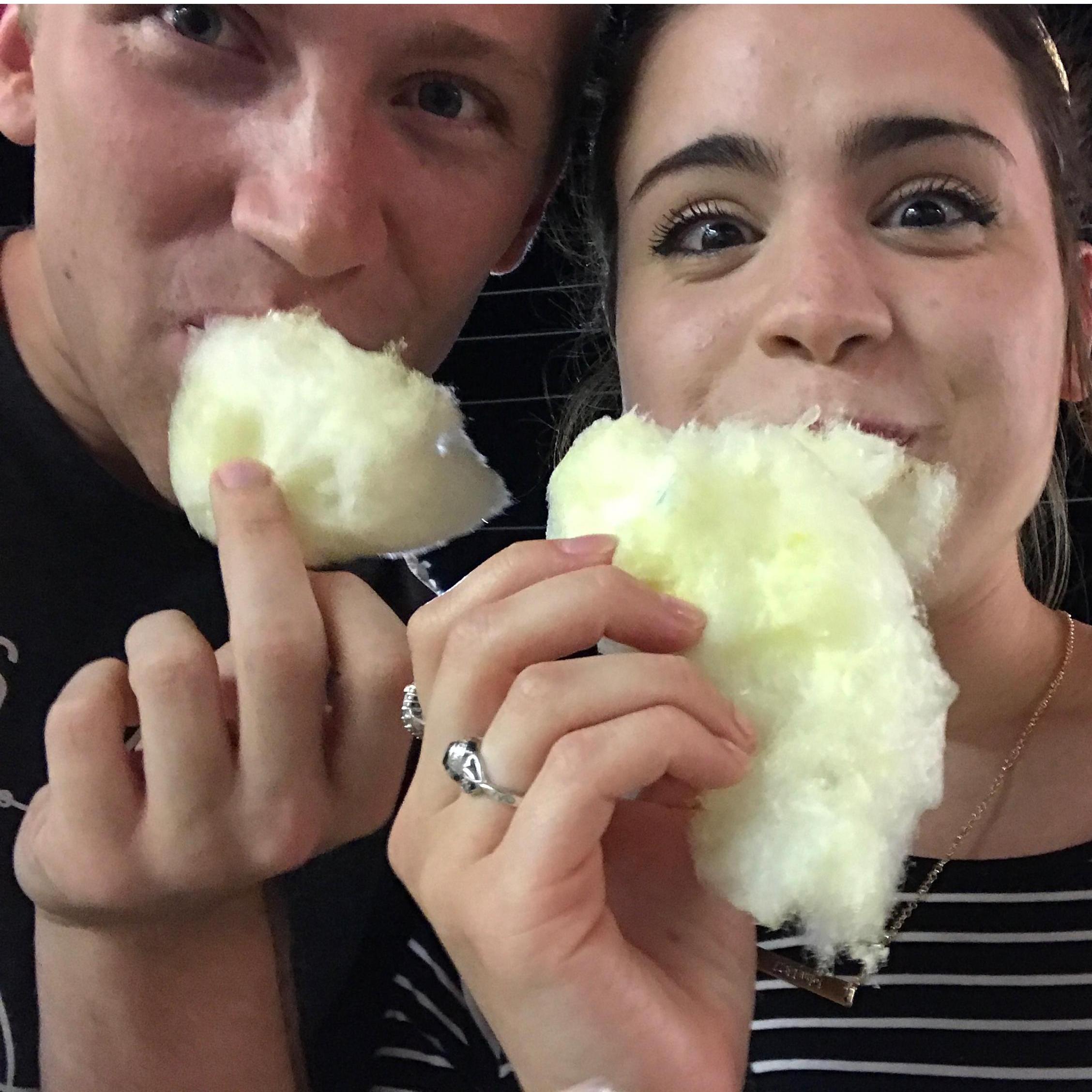 Apparently Cody Schmidt had a dream once (before we were dating) that we went to the fair and shared cotton candy. Sooo... naturally we had to make it actually happen.