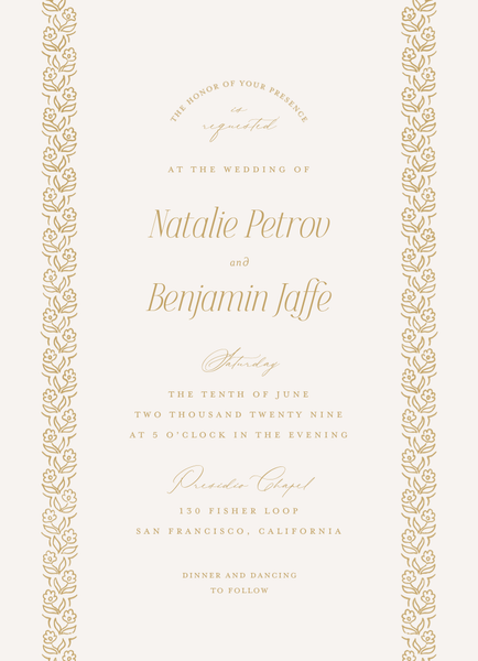 Sorsha Portrait | Dijon | Zola Wedding Invitations