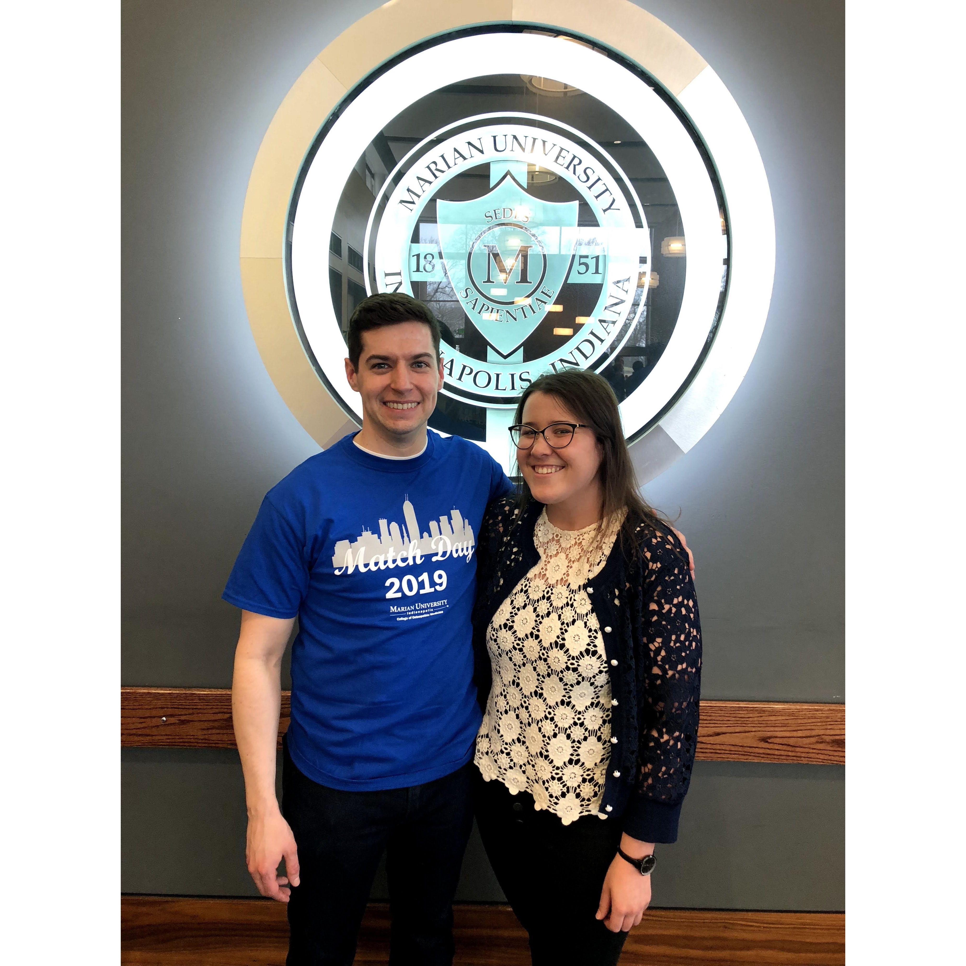 Sean's Match Day, March 2019