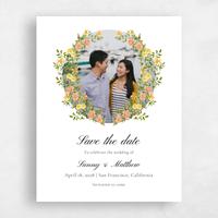 Orange Wedding Save the Date - Villagio Photo