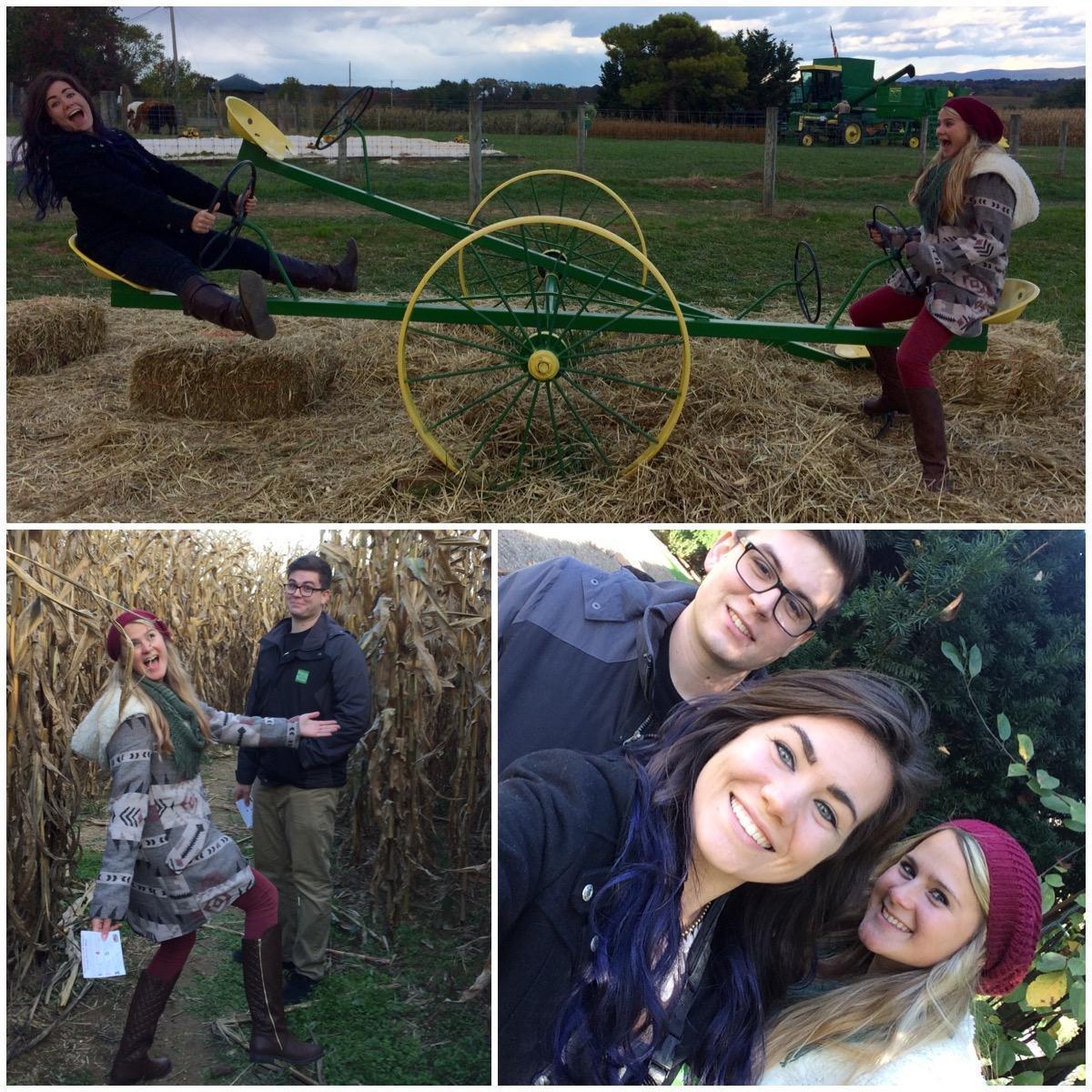 Nick was trying to date Danielle in this picture two years ago haha.  We all went to the corn maze. Nick was always used to being the third wheel but he never cared. ;)