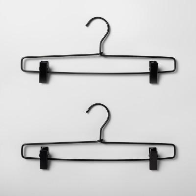 2pk Metal Pant Hanger Black - Made By Design™