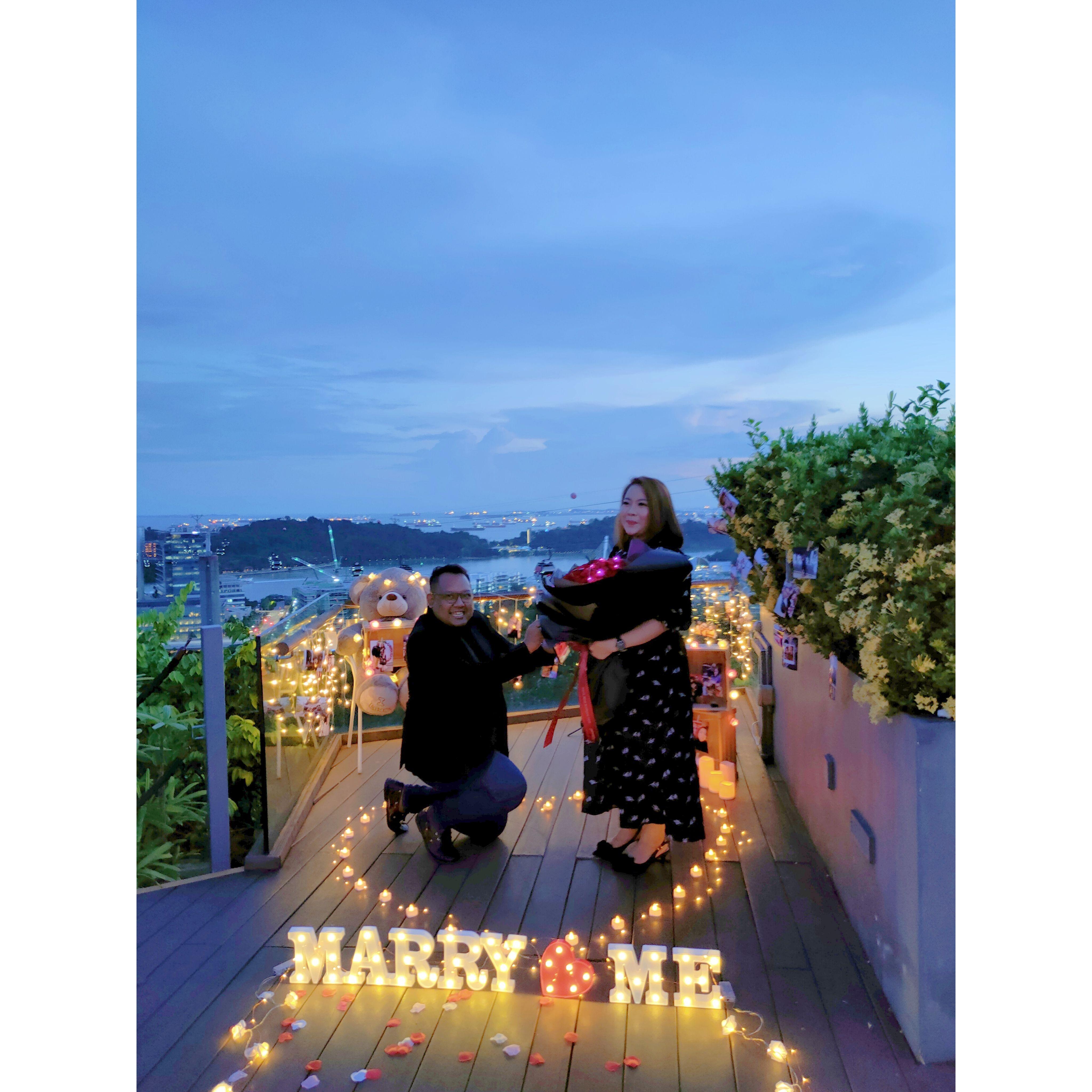 She said "YES"!!!