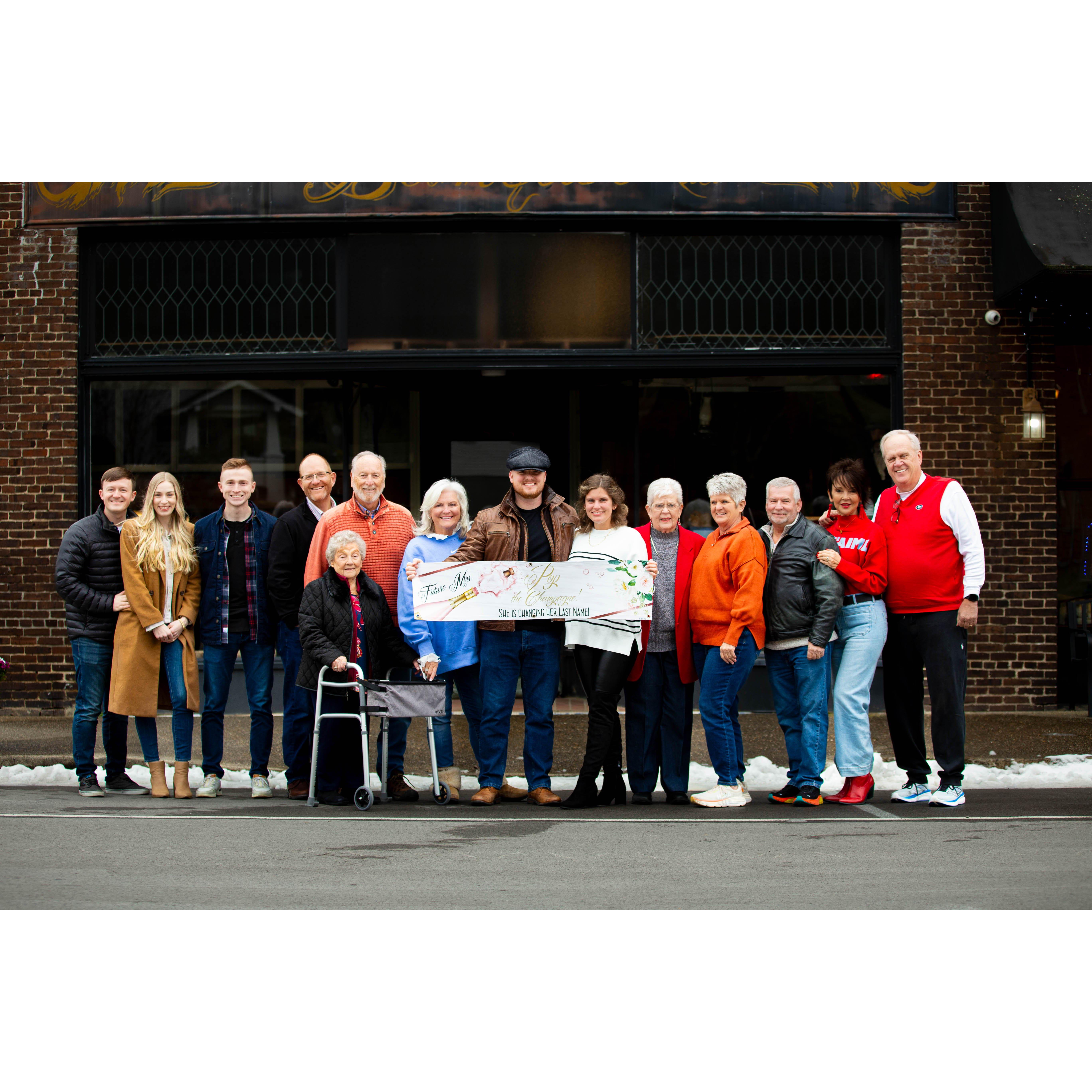 Some of our family & friends that came down to The Gap for our engagement. We are so blessed! 2025