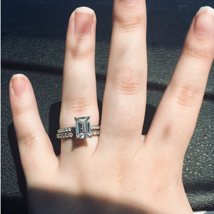 He asked, and she said yes 😍💍 - July 14th, 2019