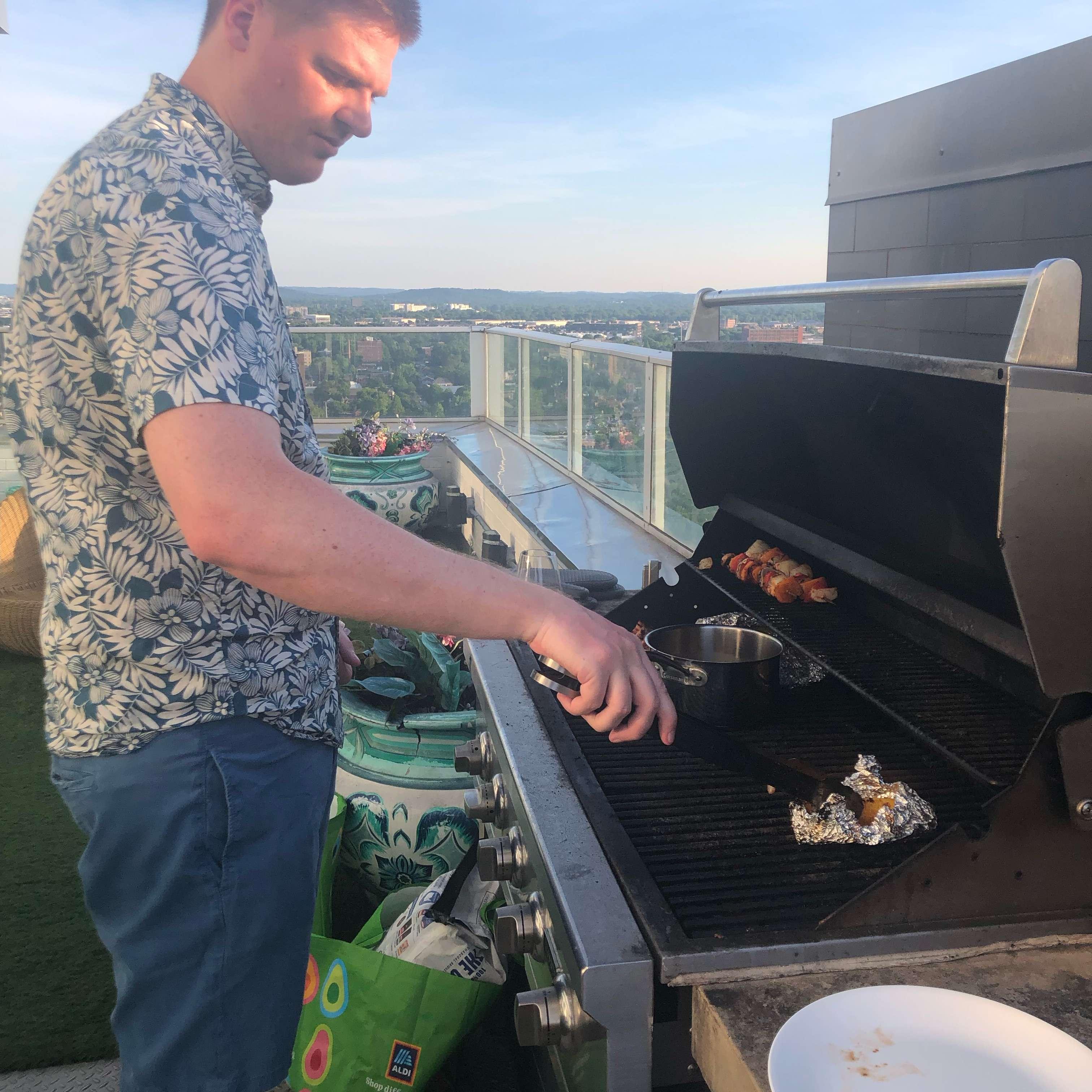They say marry a man who cooks for you. Yeah...I think I scored!