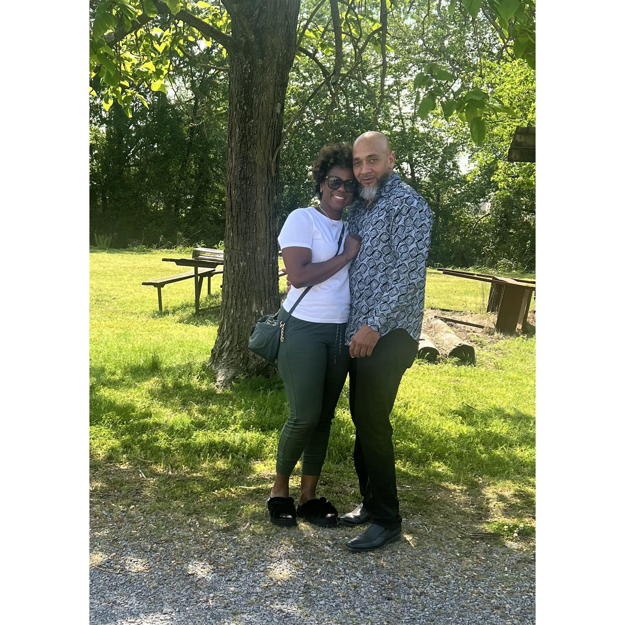 Our first photo together