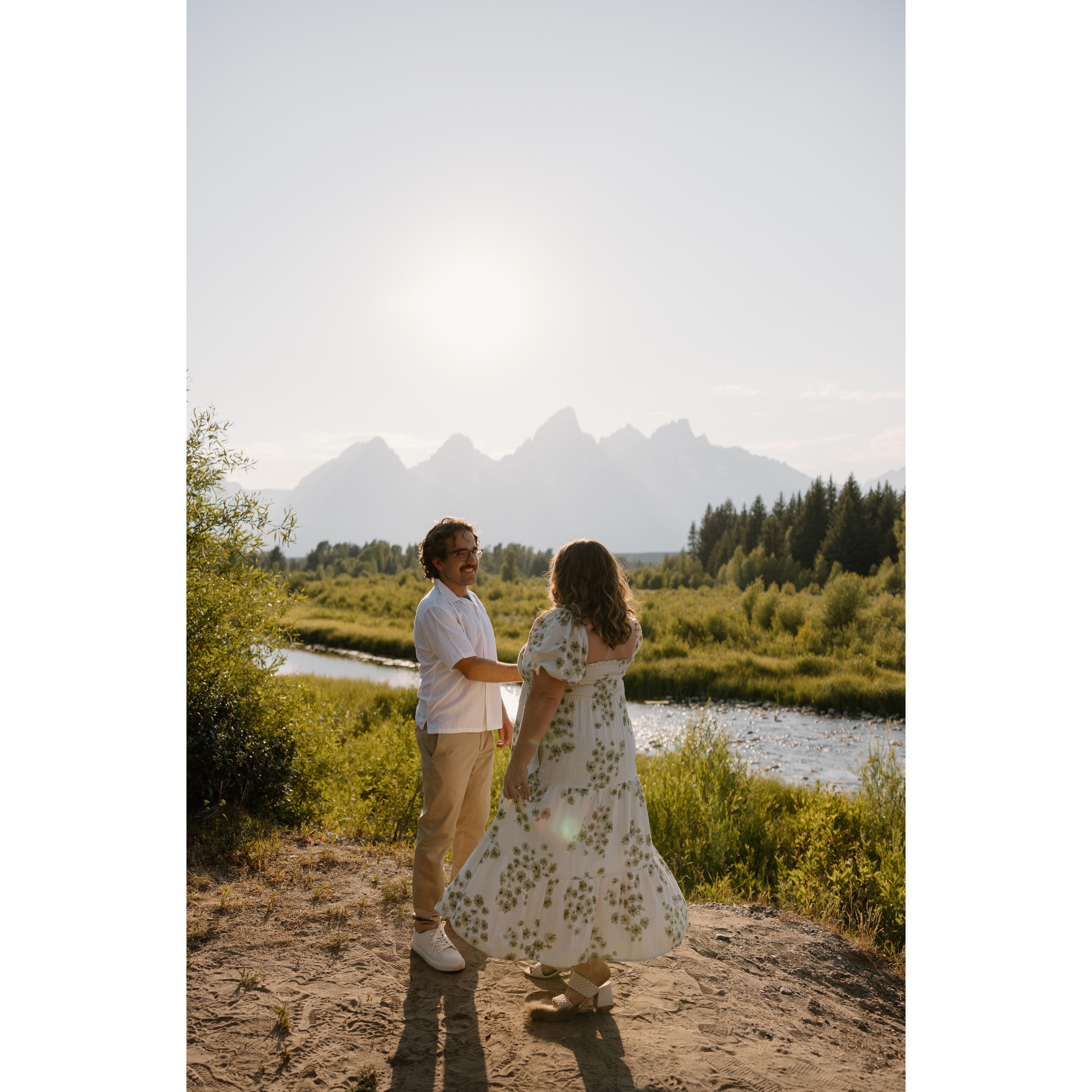 Our magical engagement session at Teton National Park!