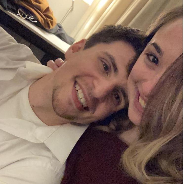 Nothing but smiles at Joe's cousin's wedding, love is in the air!