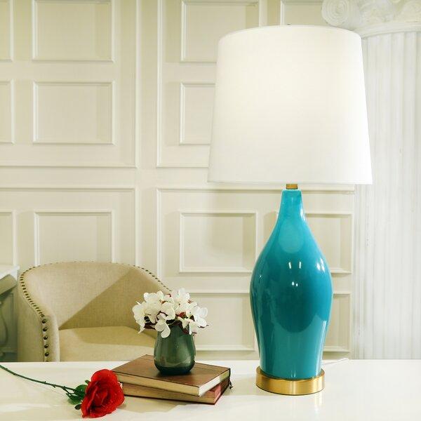 Maura 31" Table Lamp in Turquoise