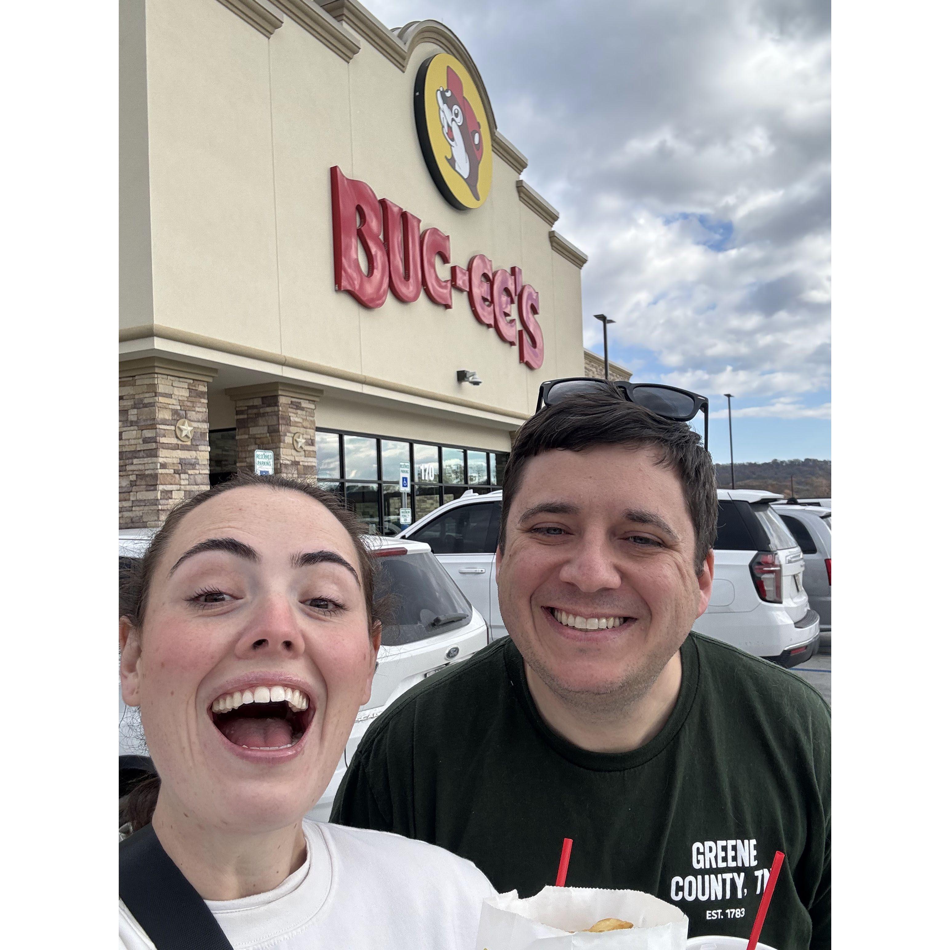 Leah's first Buc-cee's visit!