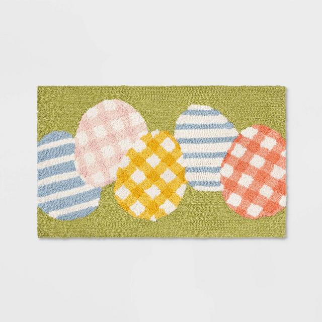 18"x30" Egg Rug Green - Threshold™