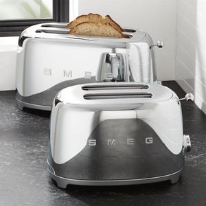 Smeg Silver 2-Slice  Retro Toaster