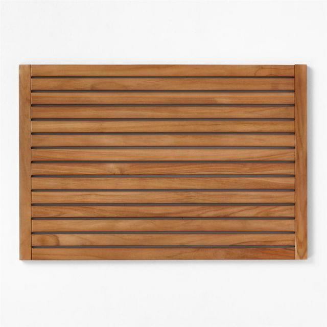 Lateral Natural Teak Bath Runner 21"x60"