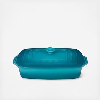 Covered Rectangular Casserole Dish