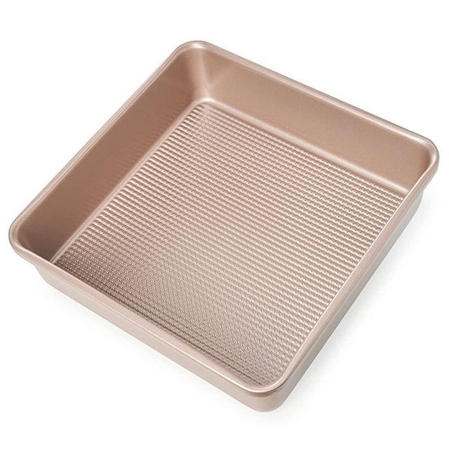 Ultra Cuisine Nonstick Square Cake Pan - 8x8 inch Square Baking Pan - Easy to Clean, Durable, Warp Resistant Cake Pan for Baking, Roasting & Cooking - Easy Release, Even Baking, Food Safe Coating