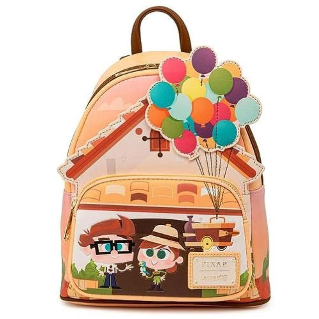 Loungefly Disney Pixar Up Working Buddies Womens Double Strap Shoulder Bag Purse,One Size