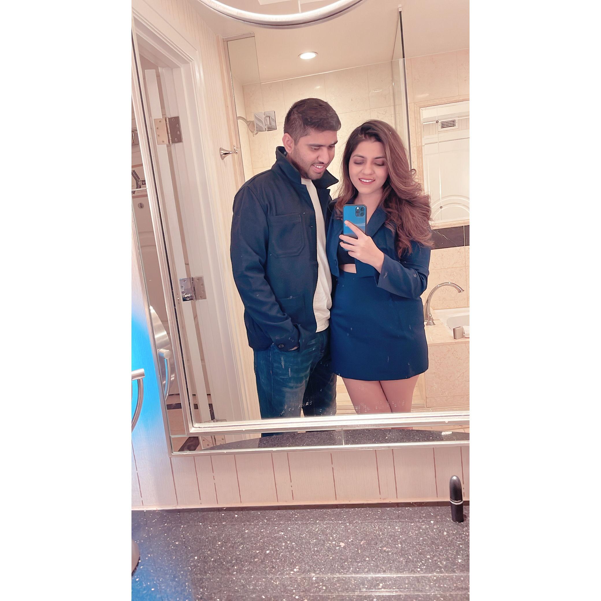 Lost in the lights of Vegas with my forever partner-in-crime. 🌟 #LasVegasNights #PartnerInAdventure