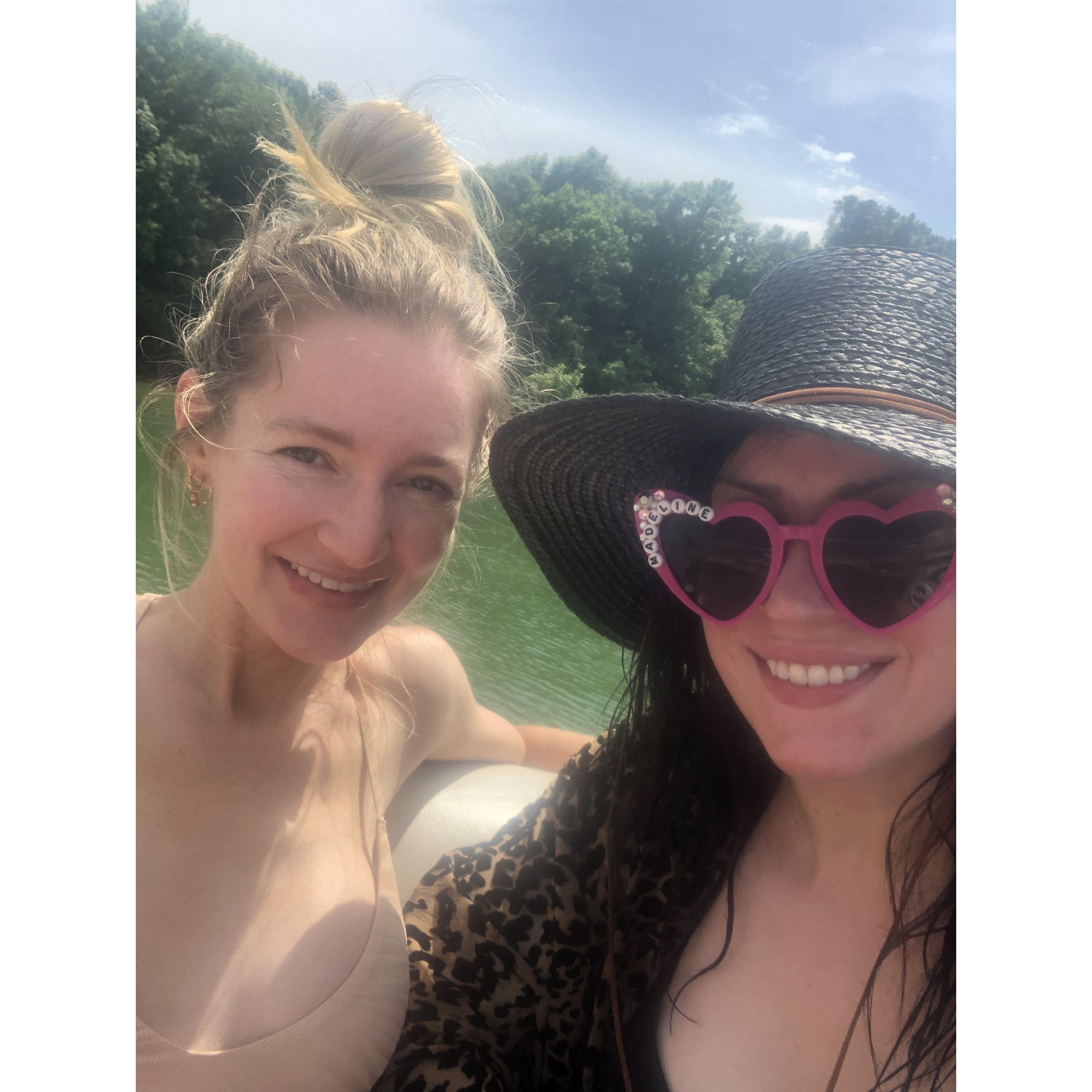 Linds and Mads soaking in the sun!
