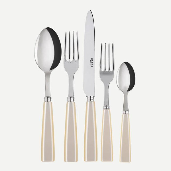Sabre Icône, Pearl - 5 pieces cutlery set