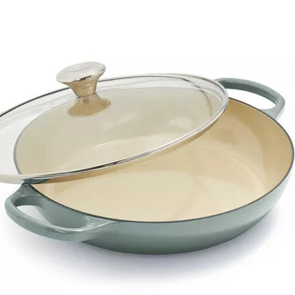 Le Creuset Buffet Casserole with Glass Lid, 3.5 qt. - Sea Salt