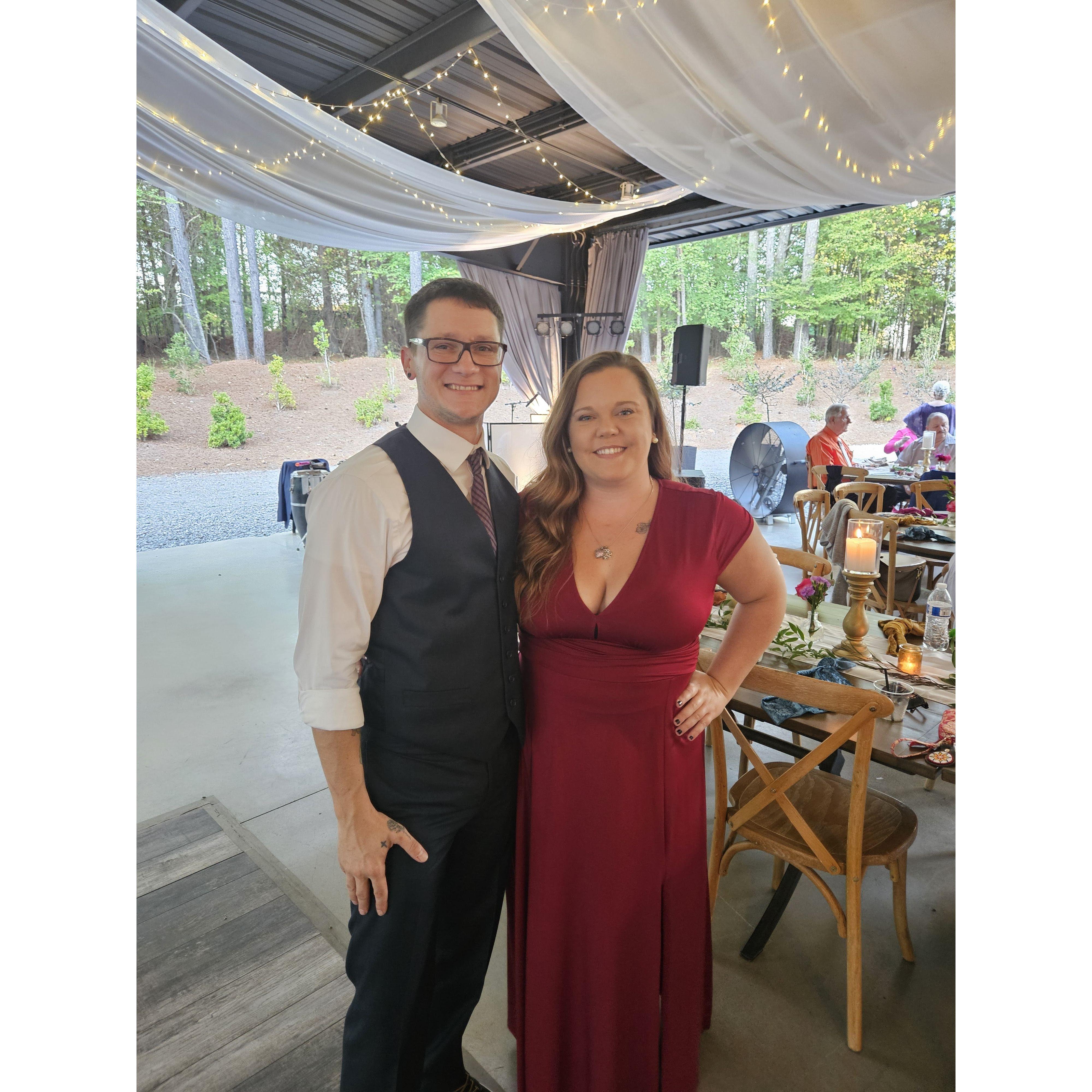 First wedding attendance for Randall & Stephanie