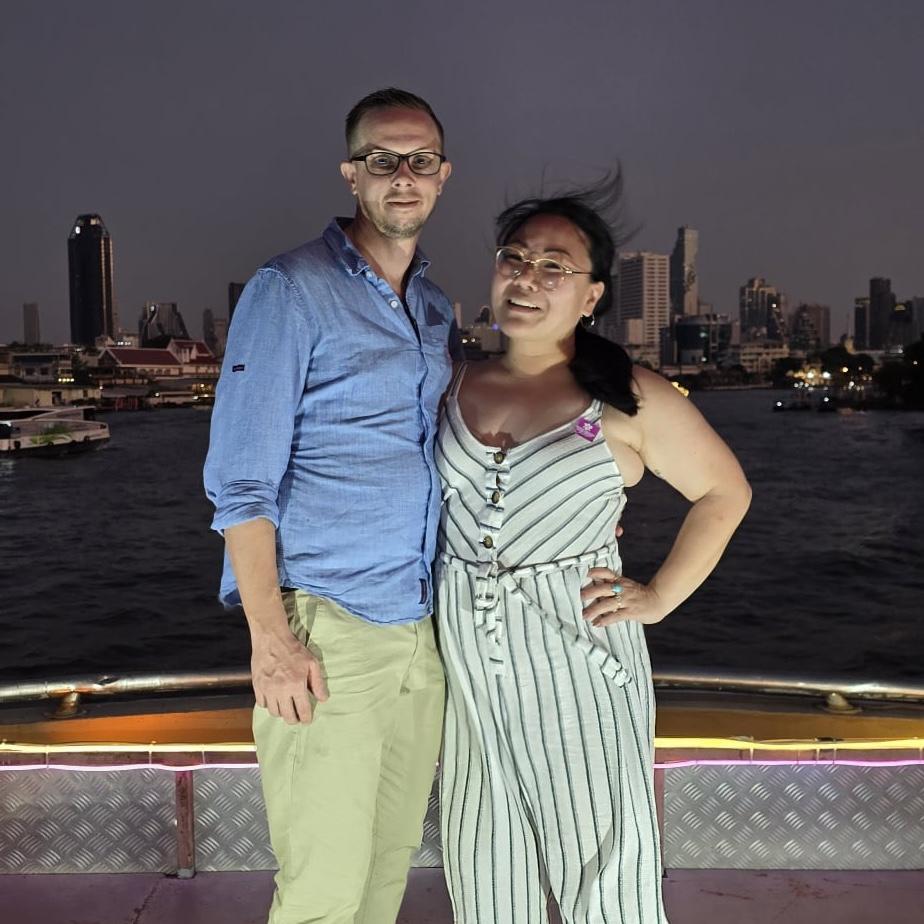 On a river cruise in Bangkok, Thailand. December 2024.