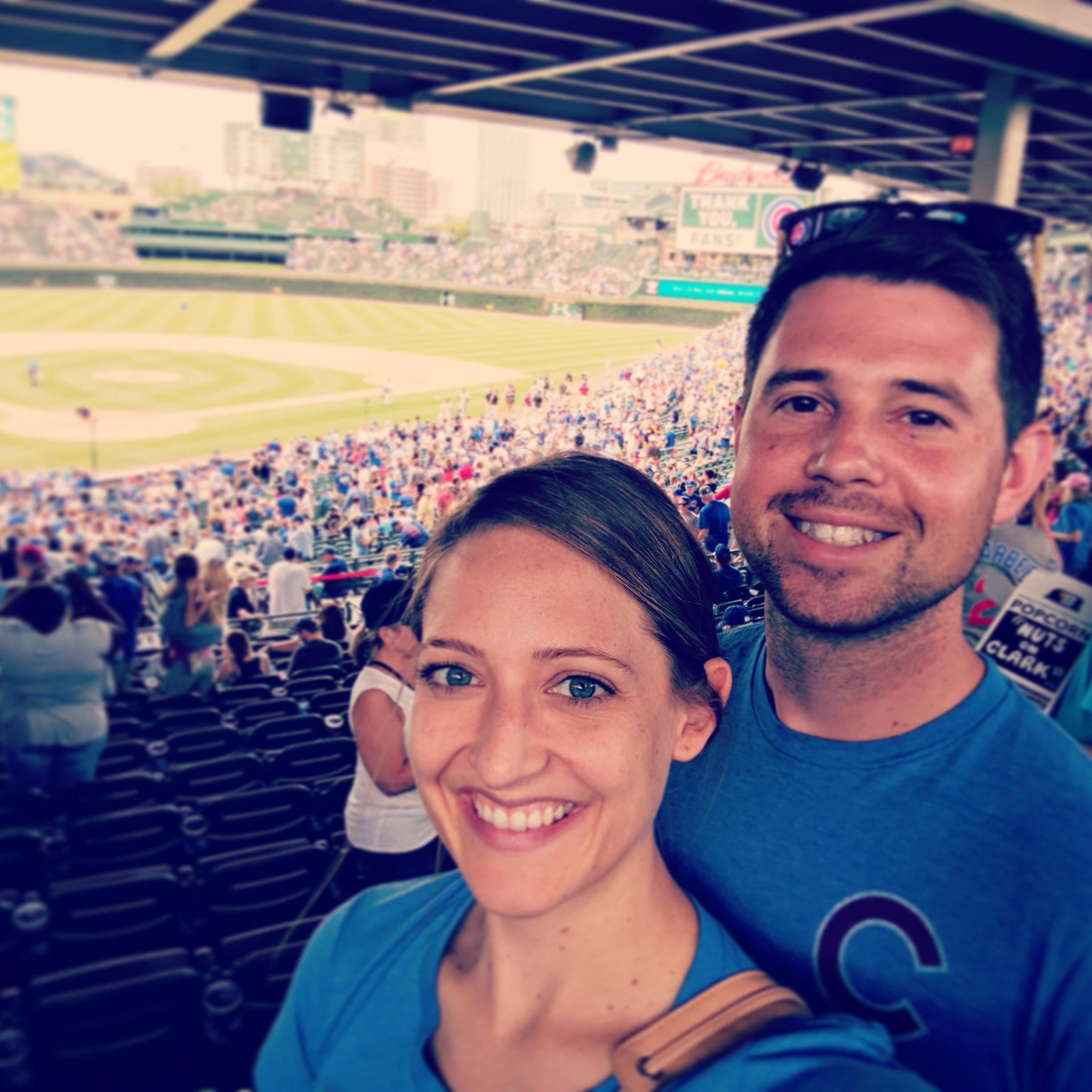 Enjoying a Cubs game at Wrigley.
Chicago, IL 2017