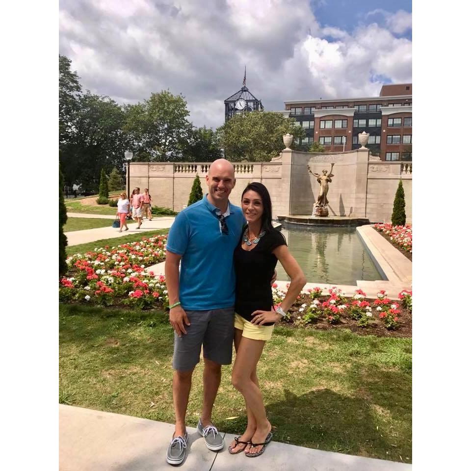 Mark visiting Danelle's hometown, Saratoga, NY.